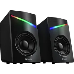 C-TECH SPK-15, 2.0, RGB, čierna