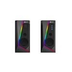 C-TECH SPK-17, 2.0, RGB, čierna