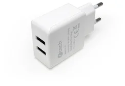 C-Tech UC-01, 2x USB, bílá