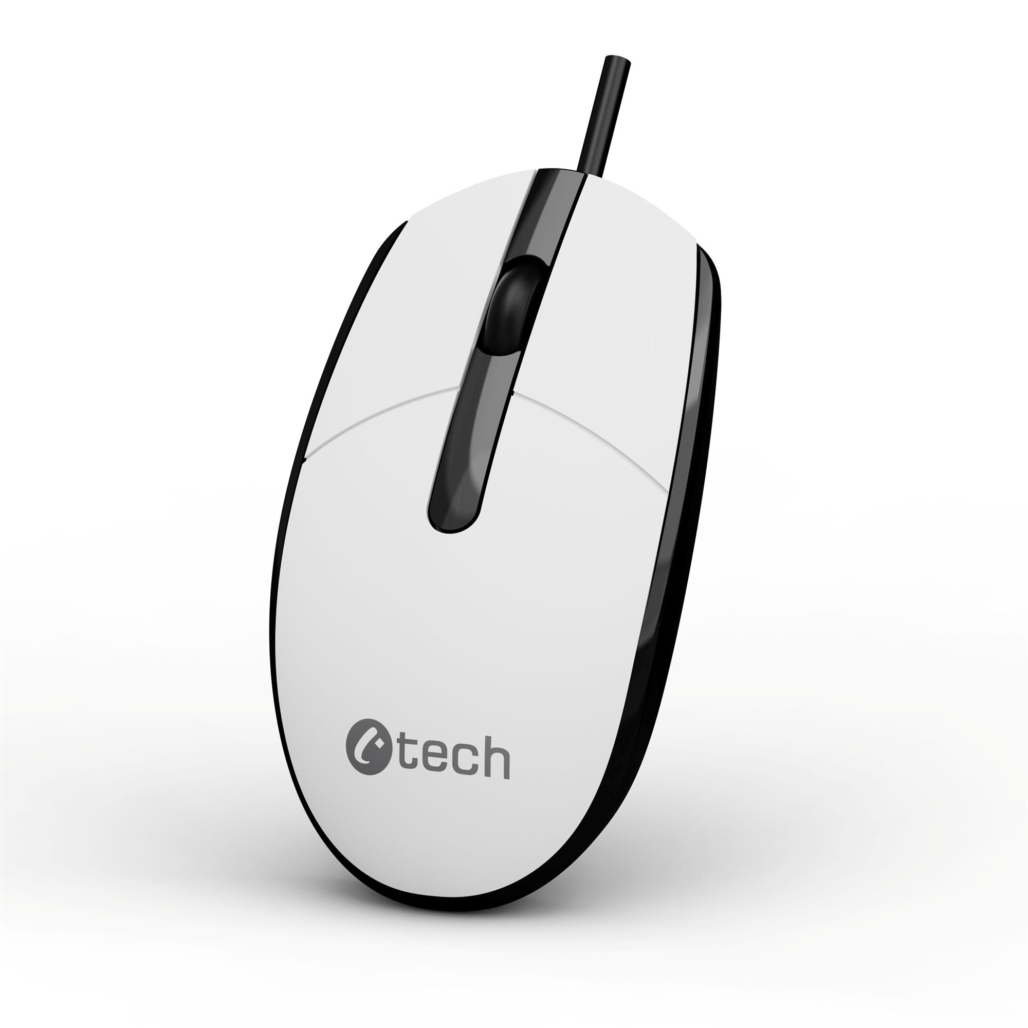 C-TECH WM-10, černobílá, USB