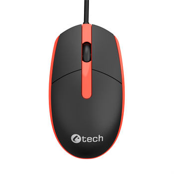 C-TECH WM-10, čierna a červená, USB
