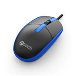 C-TECH WM-10, čierna a modrá, USB