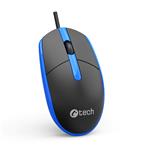 C-TECH WM-10, čierna a modrá, USB