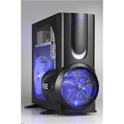 CA CASE APLUSCASE Twin Engine BLACK,2x250mm FAN, bez zdroje