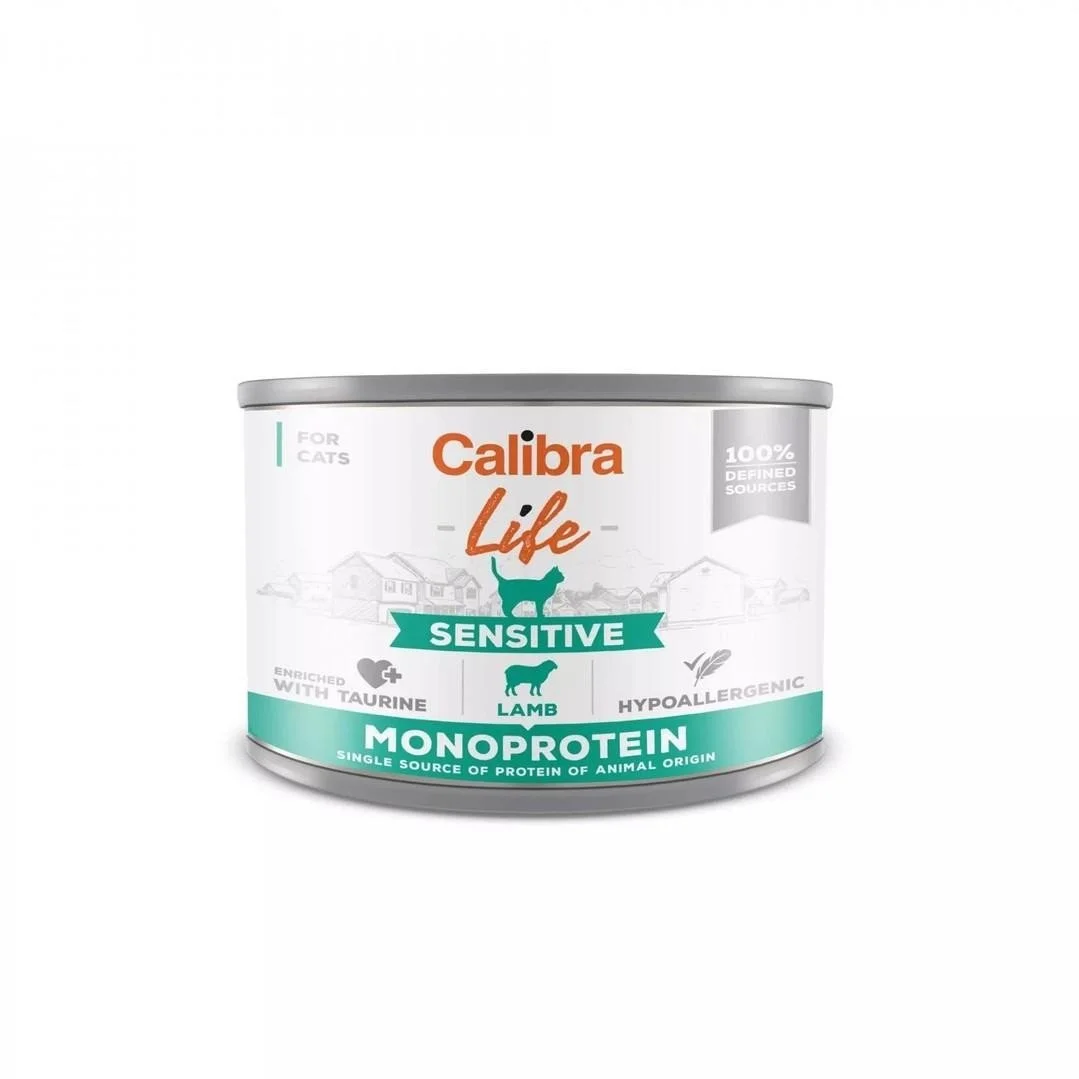 Calibra Cat Life Sensitive Lamb 200g konzerva pre mačky