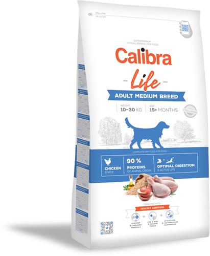 Calibra Dog Life Adult Medium Breed Chicken 2,5kg granule pro psy