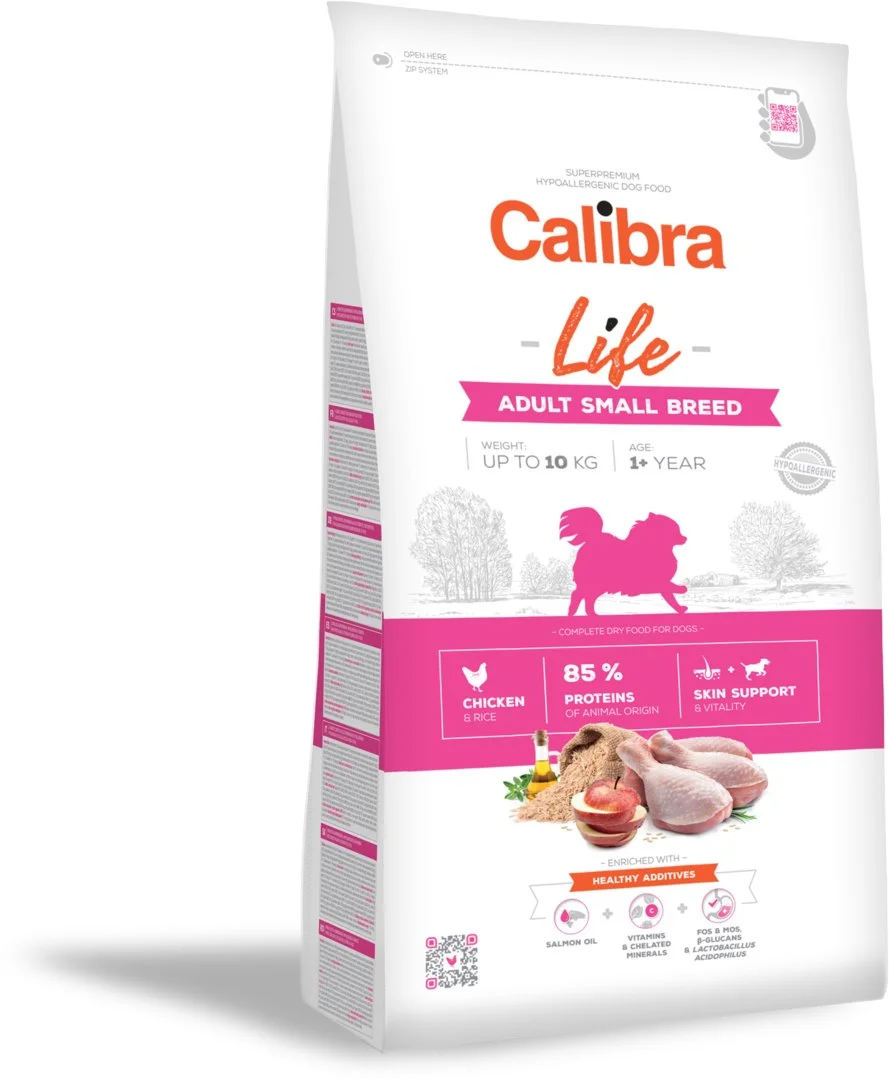 Calibra Dog Life Adult Small Breed Chicken 6kg granule pro psy