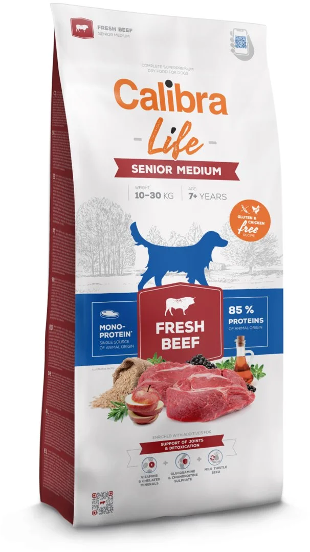 Calibra Dog Life Senior Medium Fresh Beef 2,5kg granule pre psov