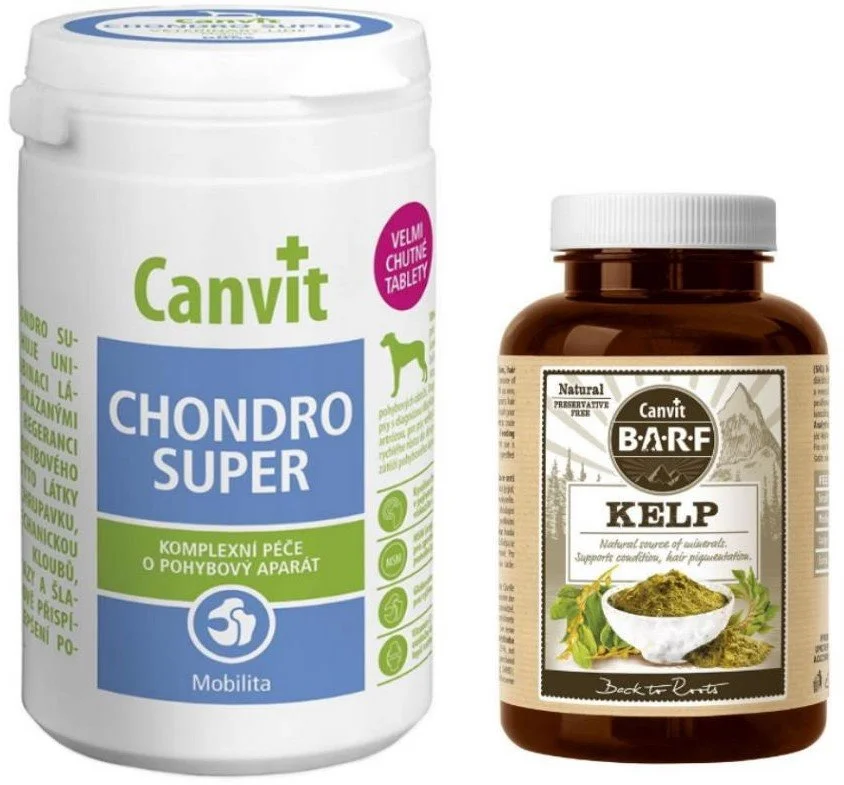 Canvit Chondro Super 230g + Canvit BARF Kelp pro psy 60g