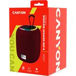 CANYON bezdrátový reproduktor BSP-8, červená