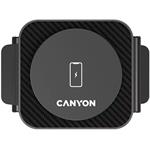 CANYON Bezdrôtová nabíjačka WS-305B + sieťový adaptér, 3v1, Qi, vstup 9V/2A,12V/1,5A, výstup 15/10/7,5/5W, čierna