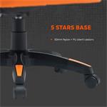 CANYON herní židle Wave MCH02 Mesh Black oranžová