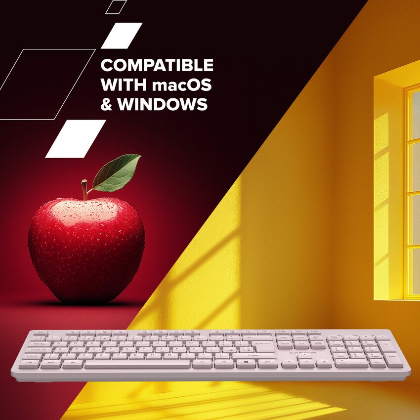 CANYON klávesnice HKB-W01 CS modrá