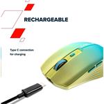 CANYON myš optická bezdrátová MW-44 žlutomodrá gradient