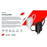 CANYON OnCharge 65RC Build-In Cable USB-C 65W 1xPD 1xQC EU White nabíječka