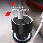 CANYON OnDrive 60 PD 60W 2xUSB-C Black nabíječka do auta