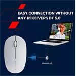 CANYON Optická bezdrôtová myš MW-4, 1200 dpi, Bluetooth, batéria AA, čierna