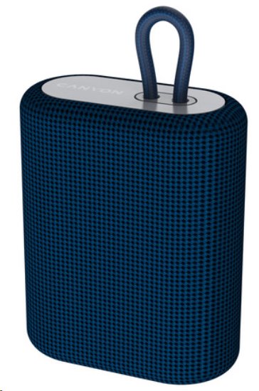 CANYON reproduktor BSP-4, BT V5.0, BLUETRUM AB5365A, 5W, 1200mAh, USB-C, microSD, modrá