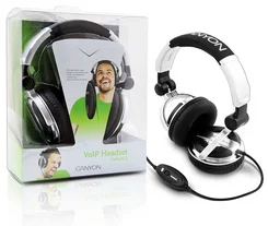 CANYON sluchátka CNR-HS10 20Hz-20kHz, černo-stříbrná, kabel 2,4m, mikrofon