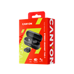 CANYON TWS-1 Bluetooth sportovní sluchátka s mikrofonem, černá