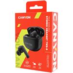 CANYON TWS8B Bluetooth bezdrátová sluchátka s mikrofonem, černá