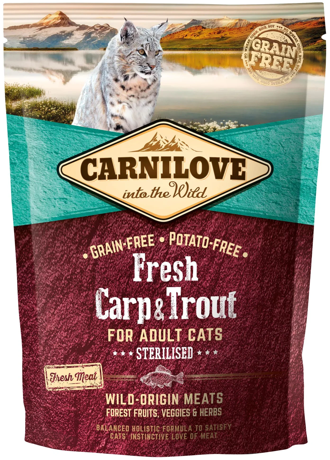 Carnilove Cat Fresh Carp & Trout - Sterilizované 0,4kg granule pre mačky