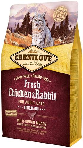 Carnilove Cat Fresh Chicken & Rabbit 2kg granule pre mačky