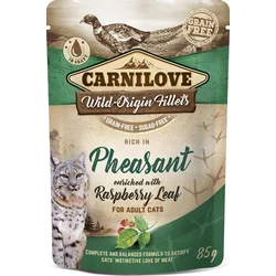 Carnilove Cat Pouch Rich in Pheasant Enriched with Raspberry Leaves 85g kapsičky pro kočky