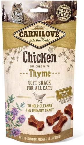 Carnilove Cat Semi Moist Snack Chicken obohatený o tymián 50g pamlsky pre mačky
