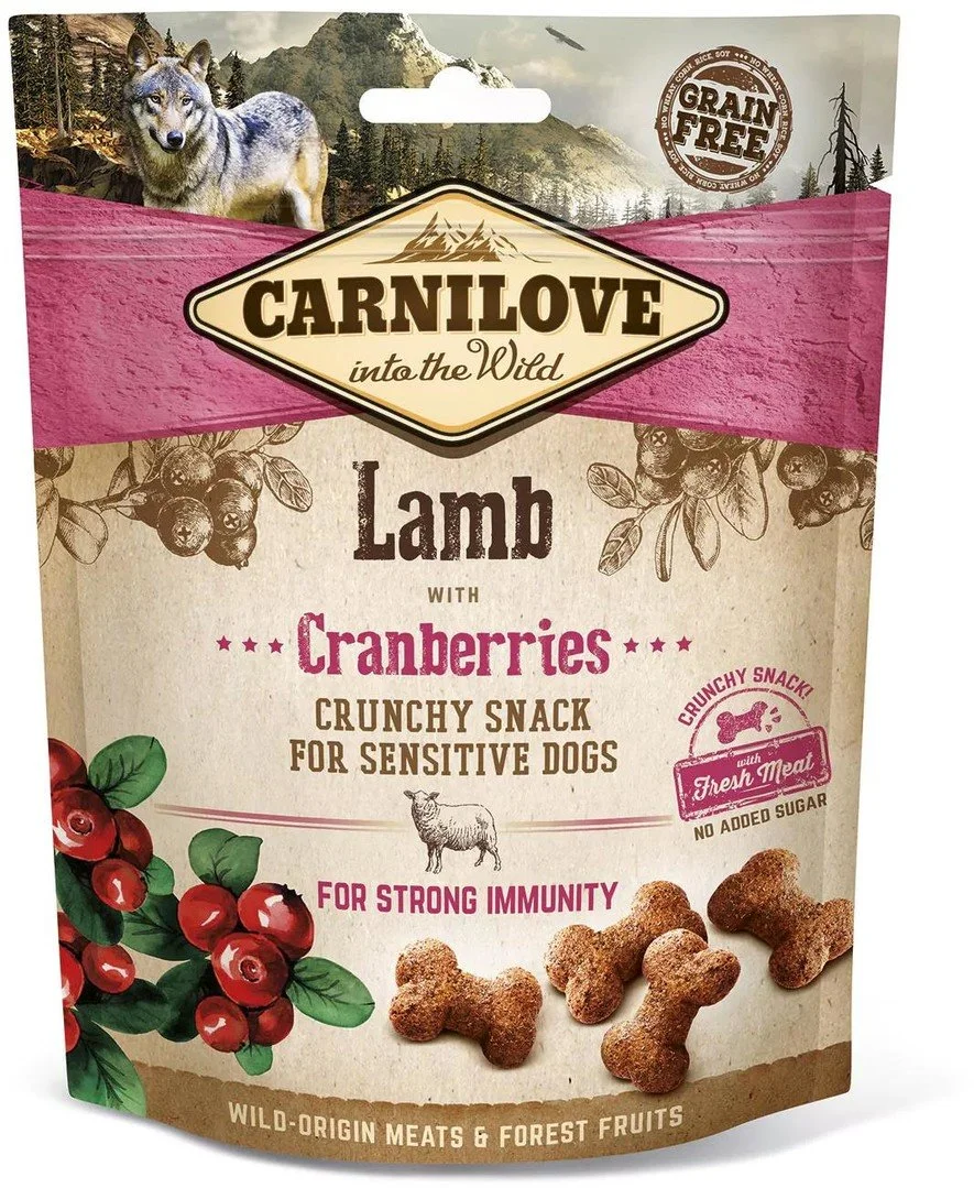 Carnilove Dog Crunchy Snack Lamb with Cranberries with fresh meat 200g pamlsky pro psy