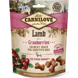 Carnilove Dog Crunchy Snack Lamb with Cranberries with fresh meat 200g pamlsky pro psy