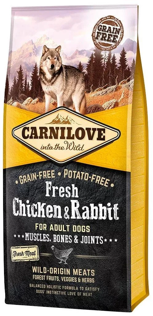 Carnilove Dog Fresh Chicken & Rabbit 12kg granule pre psov