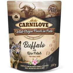 Carnilove Dog Pouch Paté Buffalo with Rose Petals 300g kapsičky pro psy