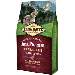 Carnilove Duck & Pheasant pre dospelé mačky - proti chĺpkom 2kg granúl pre mačky