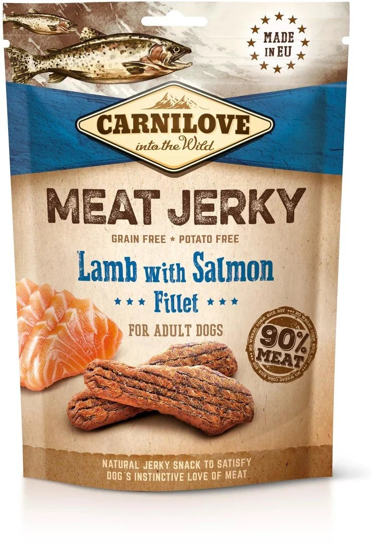 Carnilove Jerky Lamb & Salmon Fillet 100g pamlsky pro psy