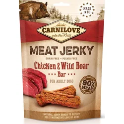 Carnilove Jerky Wild Boar & Chicken Bar 100g pamlsky pro psy