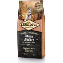 Carnilove Losos a morčacie mäso pre šteňatá veľkých plemien 4 kg granúl pre šteňatá
