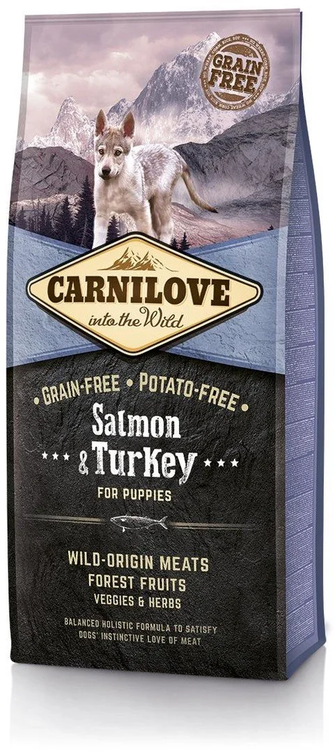 Carnilove Salmon & Turkey for Puppy 12kg granule pro štěňata
