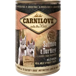 Carnilove Wild Meat Salmon & Turkey for Puppies 400g konzerva pro štěňata