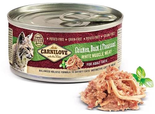 Carnilove WMM Chicken, Duck & Pheasant for Adult Cats 100g konzervy pro kočky
