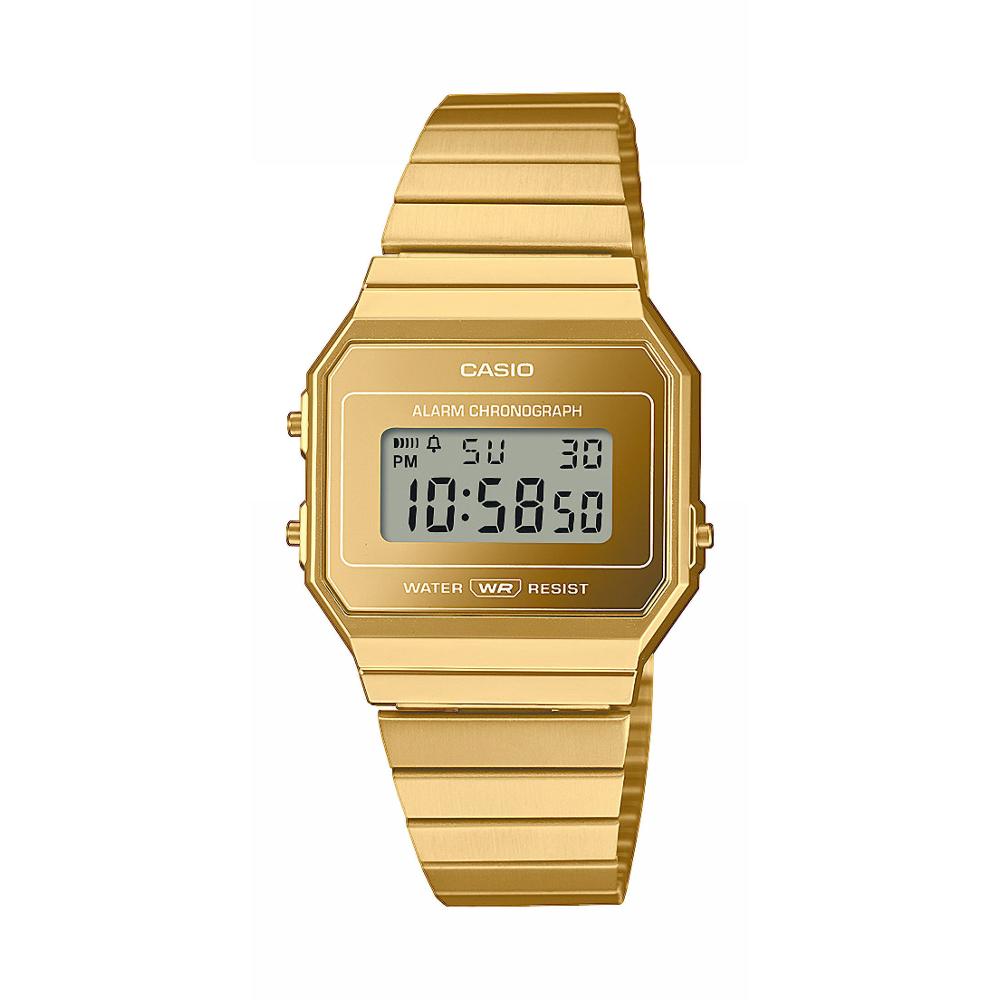Casio A700WEVG-9AEF Unisex náramkové hodinky, zlatá