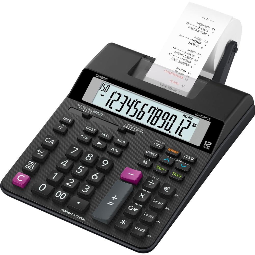 Casio HR 200 RCE Stolná kalkulačka s tlačou
