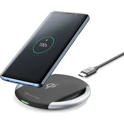 CellularLine Wireless Fast Charger + Fast Charge adaptér 10W WIRELESSPAD10WTYCK