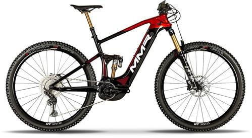Celoodpružený elektrický bicykel MMR X-BOLT 140 00 BLACK N CHROME RED 20-L