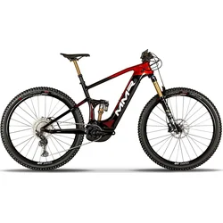 Celoodpružený elektrický bicykel MMR X-BOLT 140 00 BLACK N CHROME RED 20-L