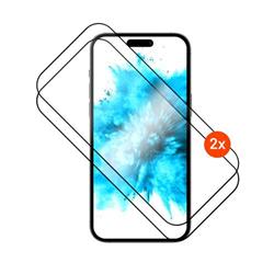 Celoplošné tvrdené sklo FIXED s aplikátorom pre Apple iPhone Air, 2 ks, čierne