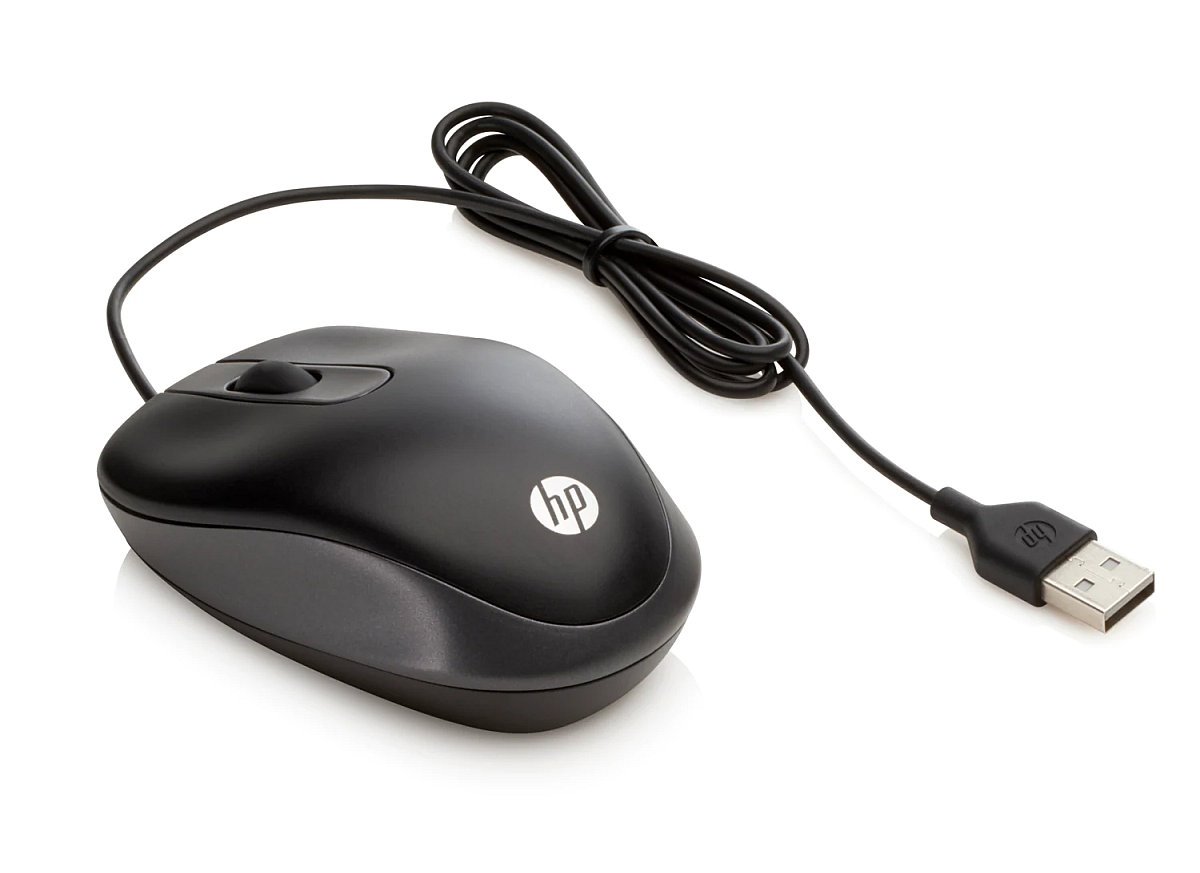 Cestovná myš HP USB čierna (G1K28AA)