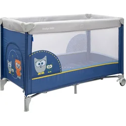 Cestovná postieľka Baby Mix Sova tmavomodrá