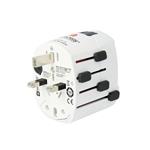 Cestovný adaptér SKROSS PRO+ USB AC30PD, univerzálny, uzemnený, USB A+C 30W PD