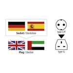 Cestovný zásuvkový adaptér Hama UK, 3-pólový, taška